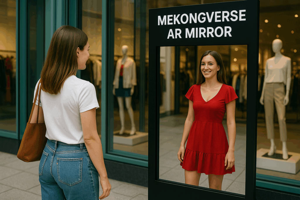 turn foot traffic into store traffic with AR Mirror technology